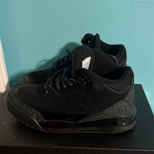 Black Boys Air Jordan 3 Retro Sneakers